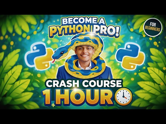 Python Crash Course for Beginners 2026 in 1 HOUR ❤️‍🔥🔥 #pythoncourses #pythoncrashcourse #python