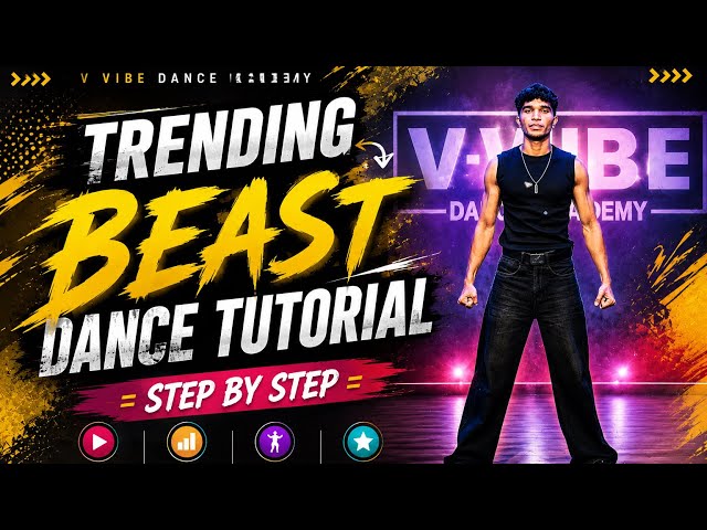 Trending Beats Choreography Tutorial😍 / Vishal Waghmare #viral #dancetutorial #hindi 