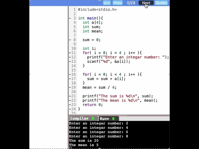 Dynamic visualization of arrays in C #coding