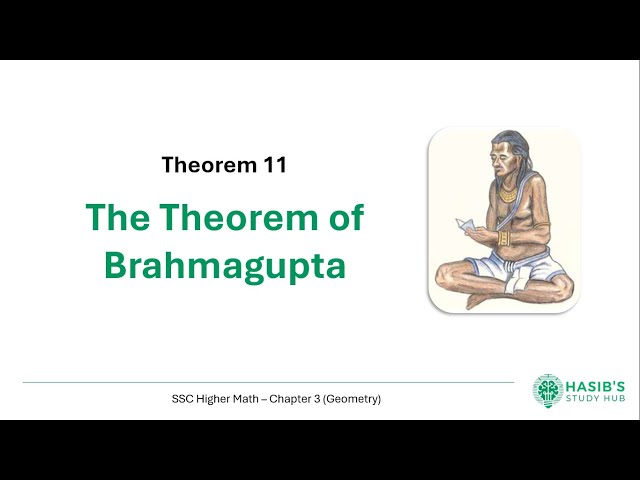Brahmagupta's Theorem | English Version SSC Higher Math | Chapter 3 Geometry