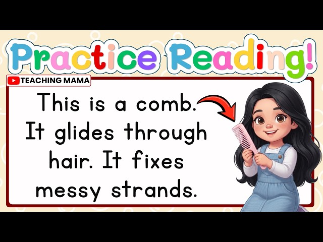 LET'S READ! | PRACTICE READING SIMPLE PARAGRAPH | LEARN TO READ ENGLISH FOR KIDS | TEACHING MAMA