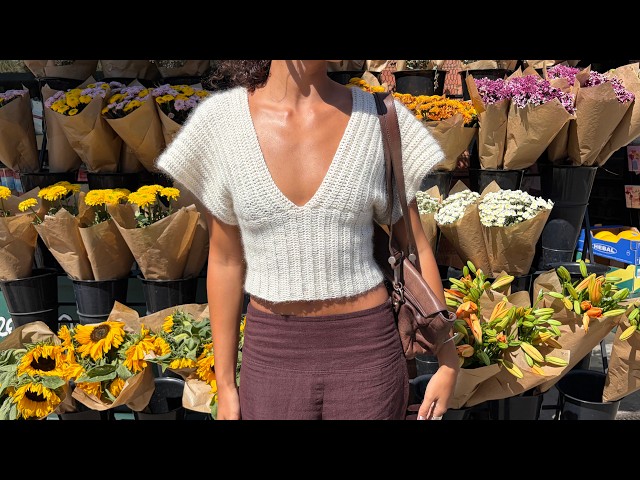 crochet v-neck top tutorial