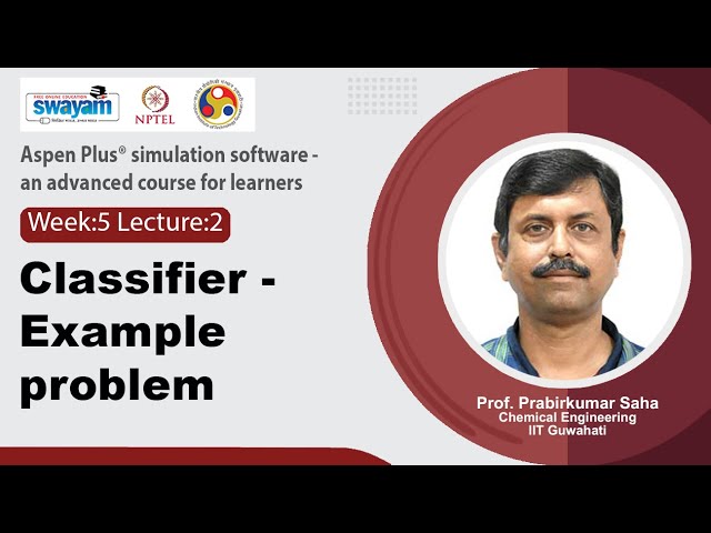 Lec 16: Classifier - Example problem