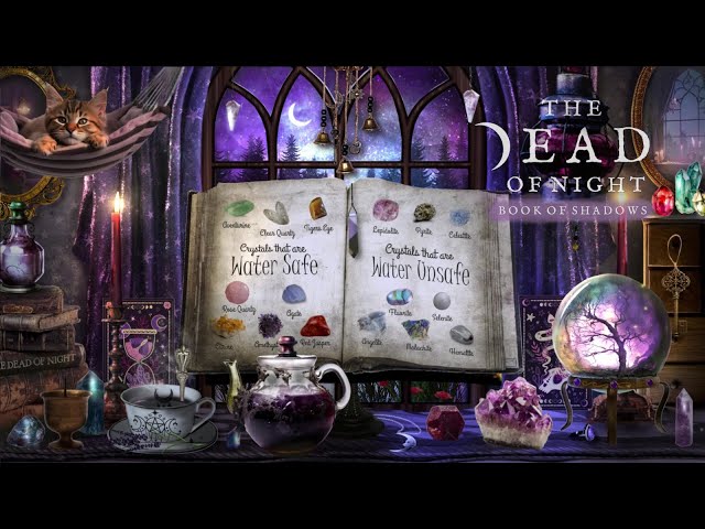 Crystal Magic Ambience 🧹🌙✨💎🔮 | An Evening of Gemstone Rituals | The Dead of Night Book of Shadows