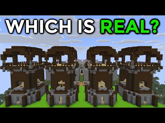 Can YOU Guess which of these Minecraft Structures are REAL?