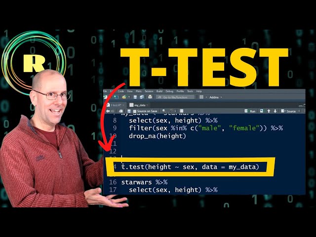 Doing a t-test using R programming (in 4 minutes)
