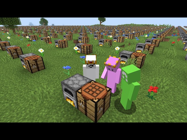 Can you beat Minecraft if Every Block you Place Copies Everywhere