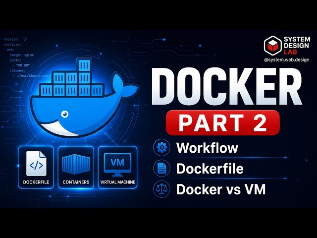 Docker Tutorial for Beginners | Part 2 | Docker Workflow, Dockerfile, Docker vs Virtual Machine