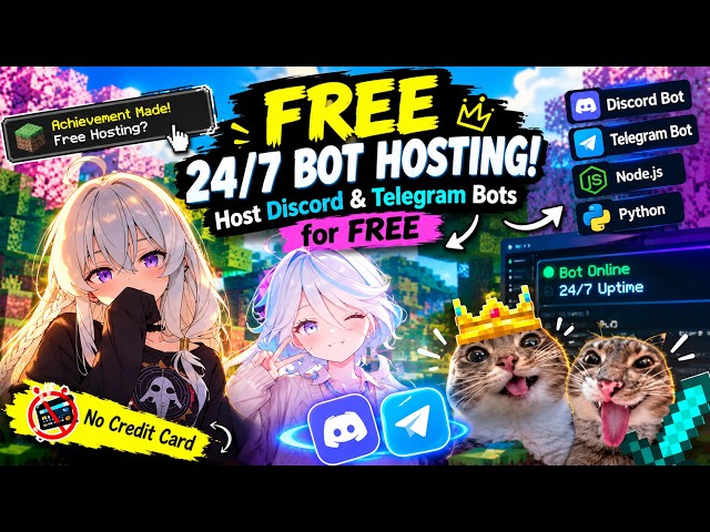 How to Get FREE 24/7 Hosting for Discord & Telegram Bots! 🚀 | Python & Node.js