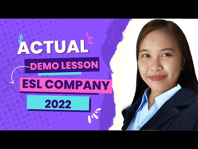 ACTUAL ESL DEMO LESSON / CUT / 2022