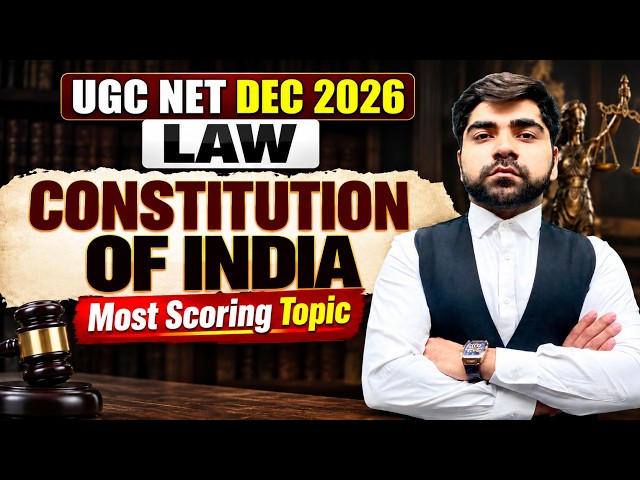 UGC NET Law Paper 2 | Constitution of India UGC NET Law | UGC NET Law Preparation By Karan Sir