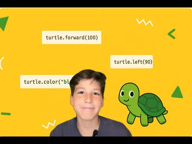Python Turtle Drawing for Kids (Lesson 1) – Create with Code | Learn to Hack and Code
