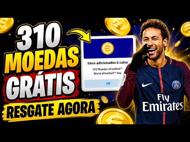 ATTENTION ⚠️ 310 FREE COINS FOR EVERYONE IN EFOOTBALL MOBILE