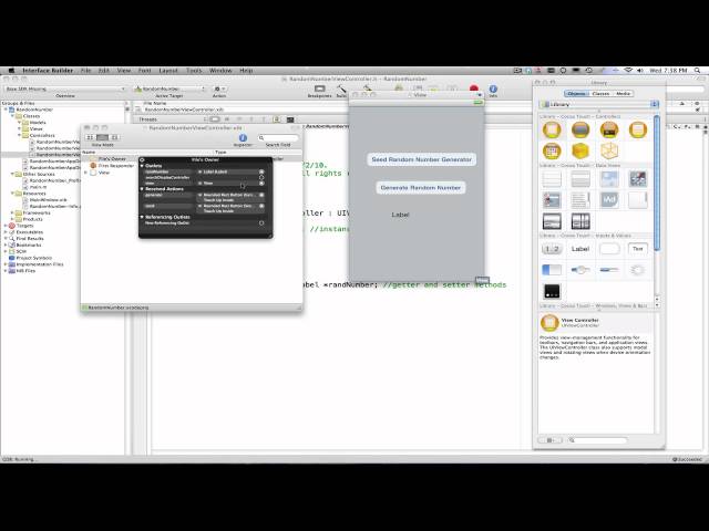 Random Number App and Interface Builder