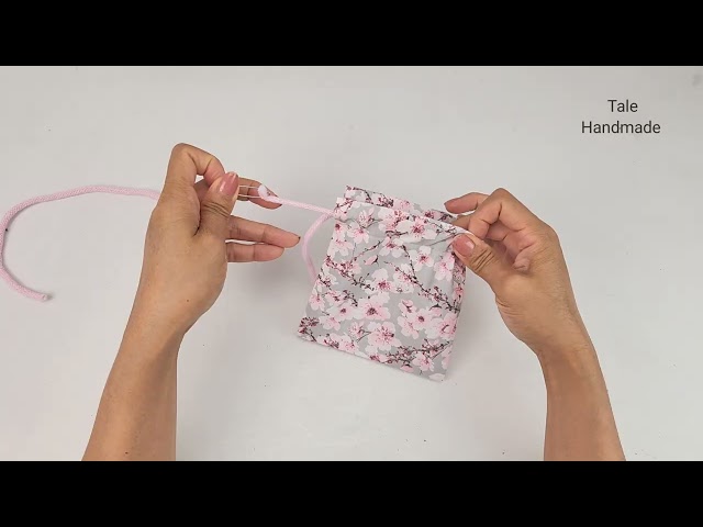 Quick way to sew mini gift pouch 