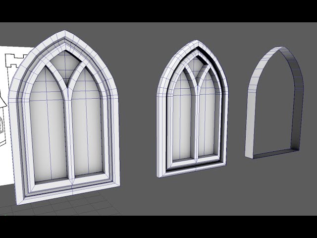 Autodesk Maya 2020: Architectural Composition Beginner tutorial 3: Gothic window