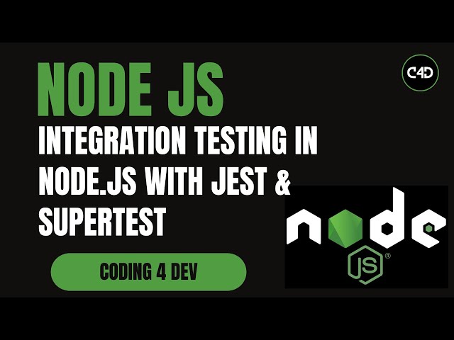Integration Testing in Node.js with Jest & Supertest | API + Database Testing (MongoMemoryServer)