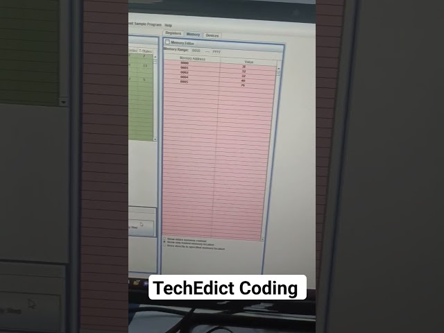 8085 simulator #microprocessor #techedictcoding