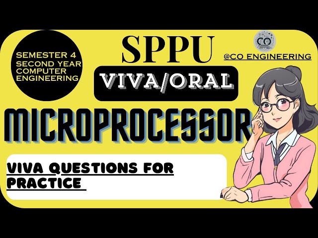 Microproceesor | VIVA/ORAL  Questions for practice | SE | SPPU | sem4