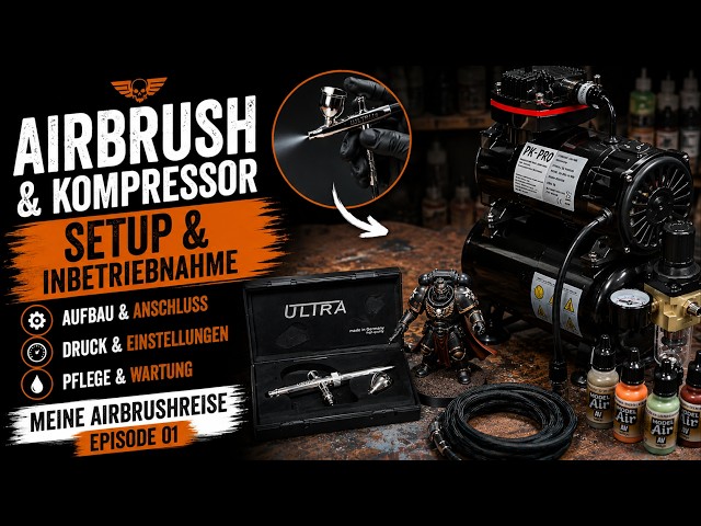 Airbrush & Compressor Setup and Startup - My Airbrush Journey Episode 01