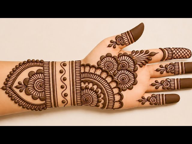 Easy Stylish Mehndi Design। Front Hand Mehndi Design । Mehndi ki Designs 2026 । Mehndi