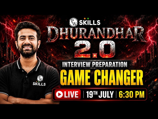 Dhurandhar Batch Hai Toh Mumkin Hai 💪 LIVE Launch | Test Now, Get Placed Later