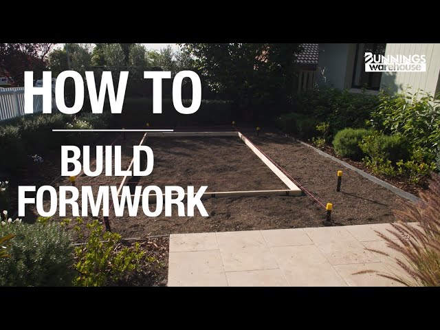 How To Build Formwork - Bunnings Warehouse