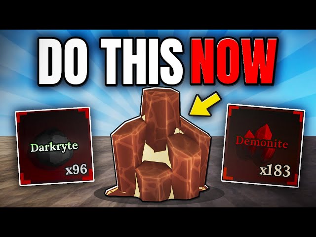 *NEW* BEST METHOD To FARM DARKRYTE & DEMONITE in The Forge