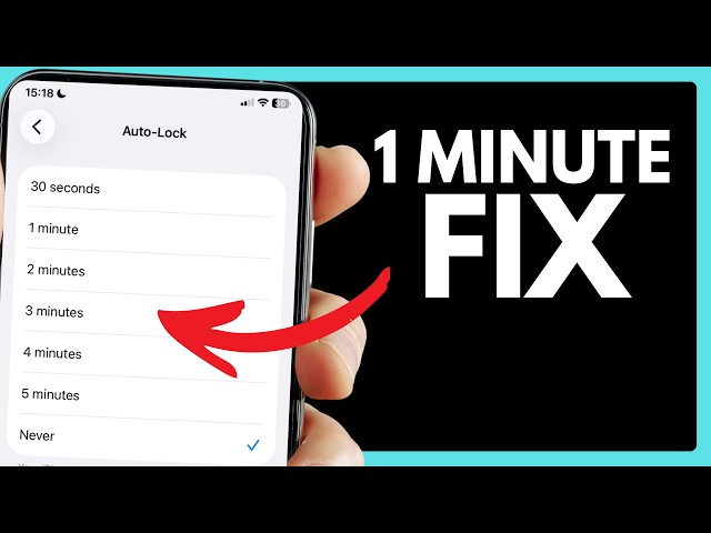 Fix iPhone Screen Turning Off Too Fast in 1 Minute