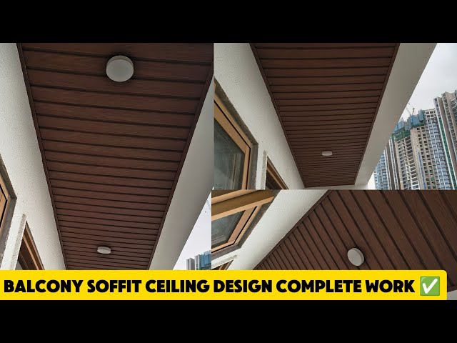 Balcony Soffit Ceiling Design Complete Work ✅। PVC Ceiling Design 2026 । Vox Ceiling 