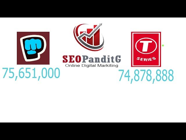 🔴 LIVE PewDiePie vs T-Series - Most Subscribed YouTube Channel Live Sub Count! 🔴| PewDiePie vs T-S