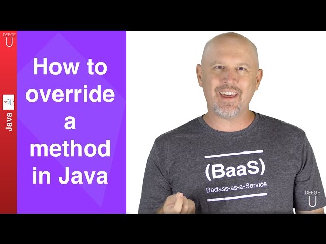 How to override a method in Java - 030