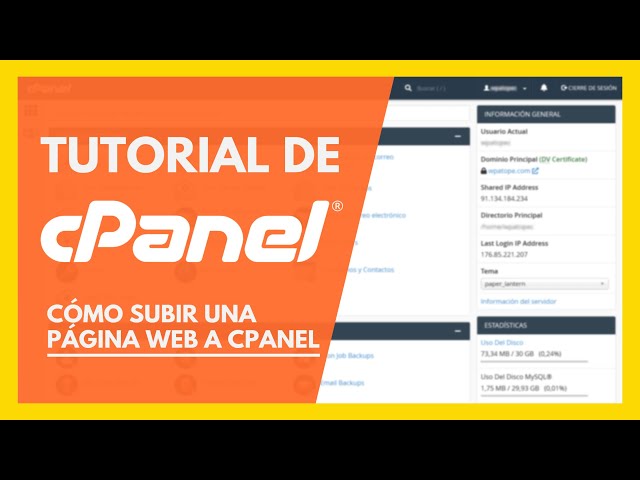Cómo subir una página web a cPanel ✅ Tutorial en español 2023