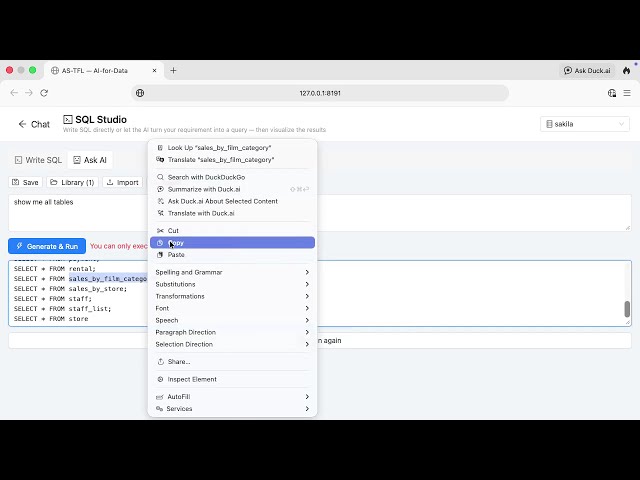 12th Preview (AI Text to SQL)-Mac App for AI Powered Data Visualization