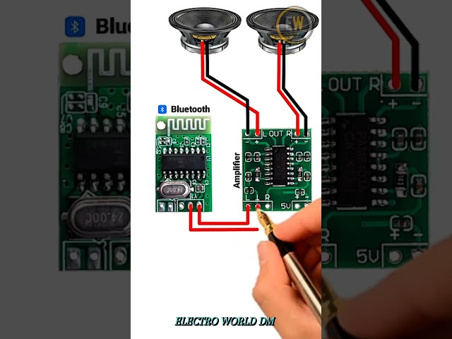 🔊 Diy Bluetooth Audio Amplifier Circuit../5v DC Powered../Dual Speaker Setup../Pam 8403 🔊