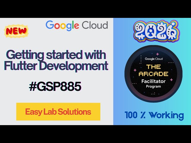 Getting started with Flutter Development || GSP885 || #qwiklabs #arcade