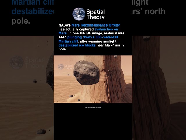 NASA Captured a Real Avalanche on Mars