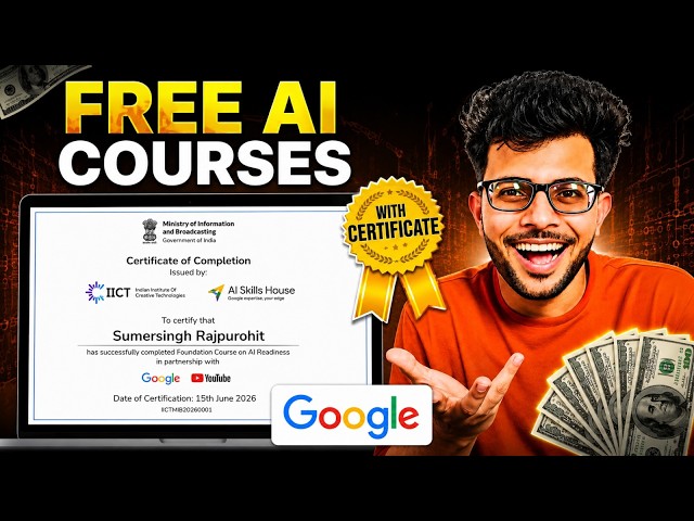 Google Free Al Course with Certificate 2026 📚✅ | Don't Miss Expiring Soon