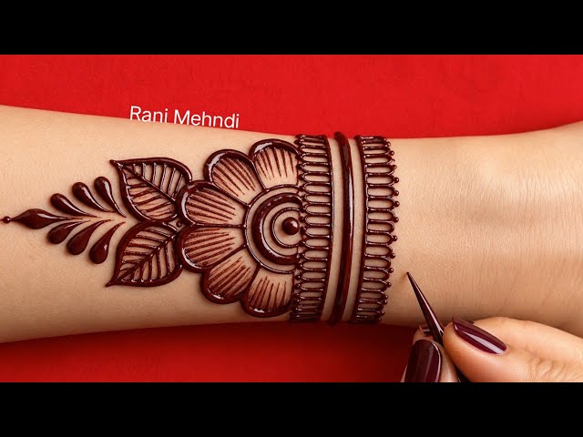 Very stylish mehndi design | Easy mehndi design | Back hand mehndi | Simple mehandi design | Mehandi
