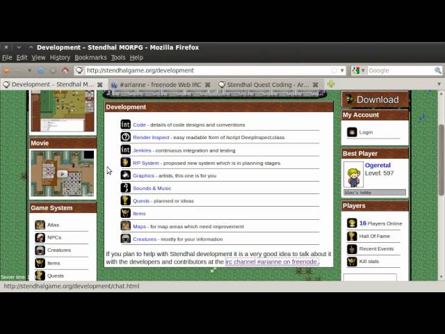 Stendhal Game: Contribute to an open source software project