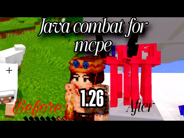 Minecraft Java combat for mcpe 1.26 + #minecraft