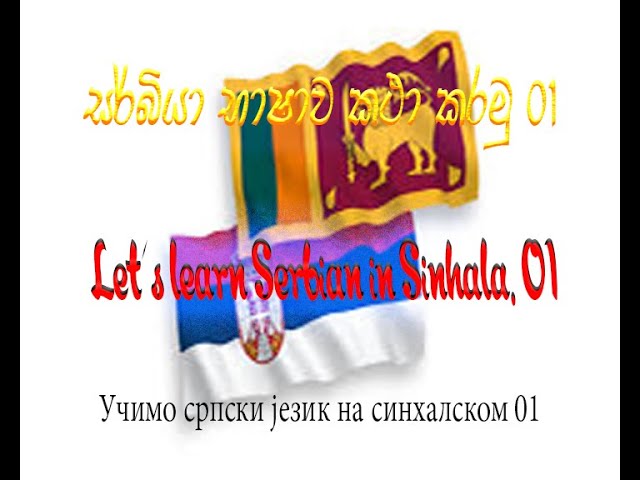 How To Make | Serbia Language 01 | සිංහලෙන් Serbia භාෂාව ඉගෙන ගන්න අයට |