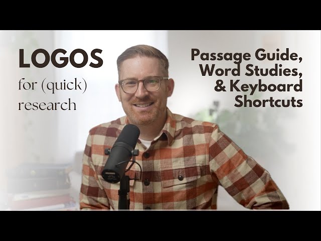 How to Use Logos Bible Software with Dr. Mark Ward | Bible Word Study, Passage Guide & Raycast