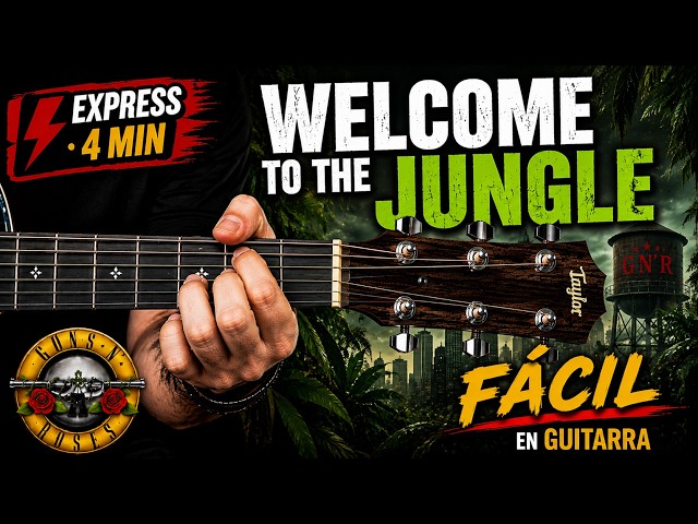 EASY Guitar Lesson: Welcome To The Jungle