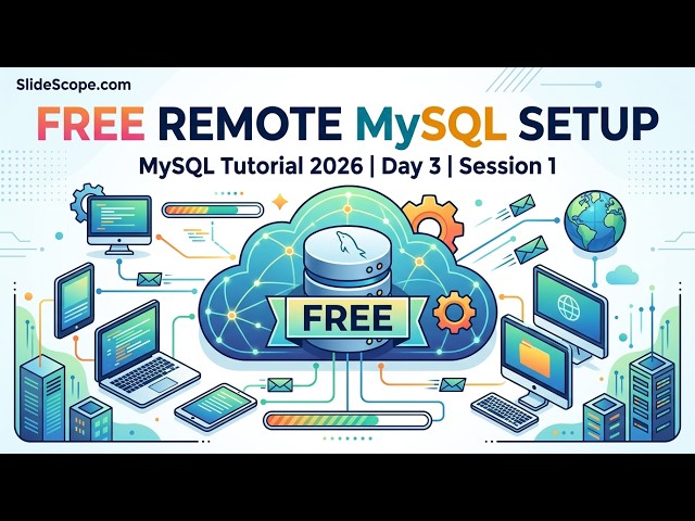 How to setup a Free MySQL Remote Database -  MySQL Tutorial 2026 - Day 3 Session 1