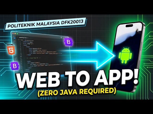 Turn Your HTML & Bootstrap Website into a REAL Android App! (Capacitor Tutorial for DFK20013)