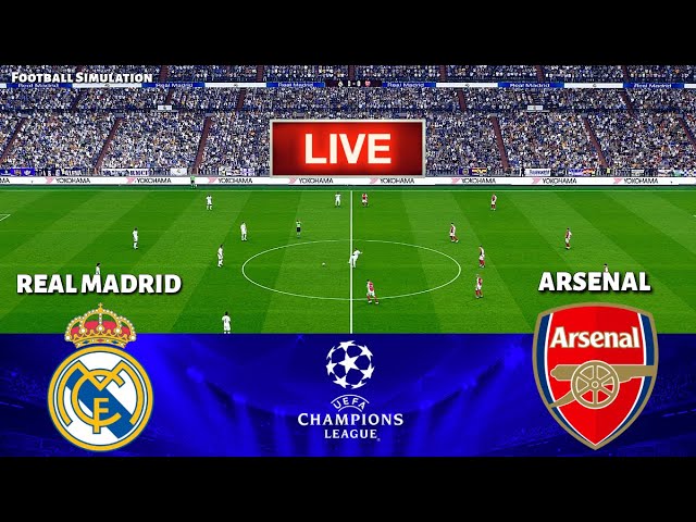 REAL MADRID vs ARSENAL - UEFA Champions League 2025 || eFootball Match | PES 21 Simulation