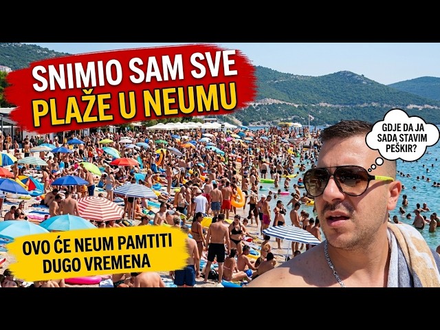 😱 NEUM NIKAD PUNIJI! Plaže KRCATE, nema mjesta ni za peškir!