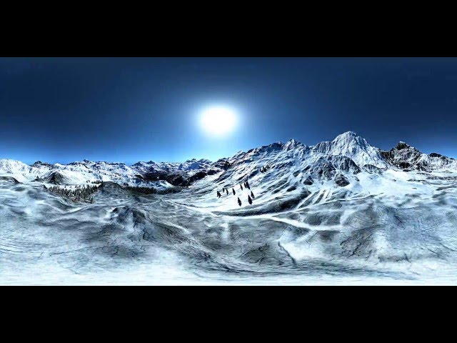 Unreal Engine 4 : 360° render ! Snow Montain