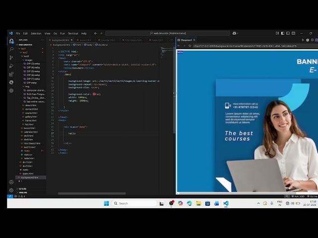 Day2:Background Images ka असली खेल! | CSS Masterclass 